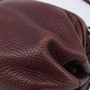GUCCI Shoulder Bag Leather Bordeaux Gold 007 115 5770 Auth BA11806-14