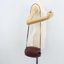 GUCCI Shoulder Bag Leather Bordeaux Gold 007 115 5770 Auth BA11806-25