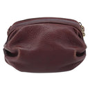 GUCCI Shoulder Bag Leather Bordeaux Gold 007 115 5770 Auth BA11806-3