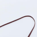 GUCCI Shoulder Bag Leather Bordeaux Gold 007 115 5770 Auth BA11806-8