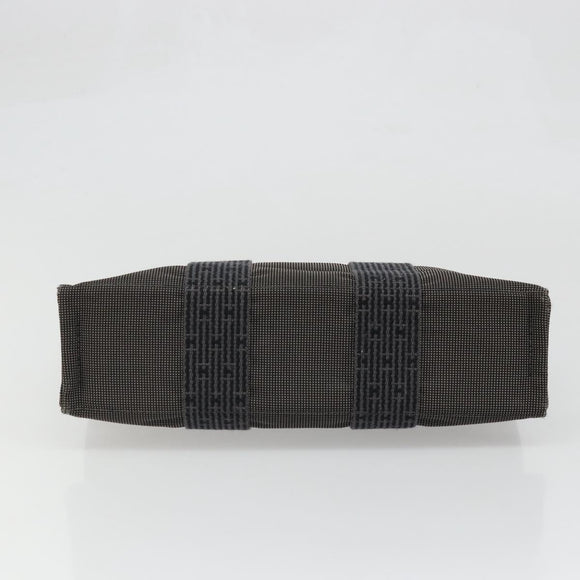 HERMES Her Line PM Hand Bag Canvas Gray Auth BA11807A