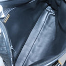 BALLY Quilted Hand Bag Leather Black Gold Auth BA1181-9