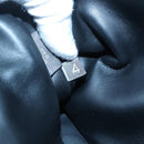 BALLY Quilted Hand Bag Leather Black Gold Auth BA1181-12