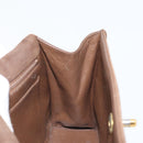 CHANEL Chain Shoulder Bag Suede Brown Gold CC Auth BA11810-18