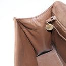 CHANEL Chain Shoulder Bag Suede Brown Gold CC Auth BA11810-19