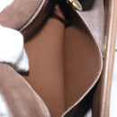 CHANEL Chain Shoulder Bag Suede Brown Gold CC Auth BA11810-22