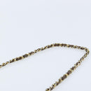 CHANEL Chain Shoulder Bag Suede Brown Gold CC Auth BA11810-8