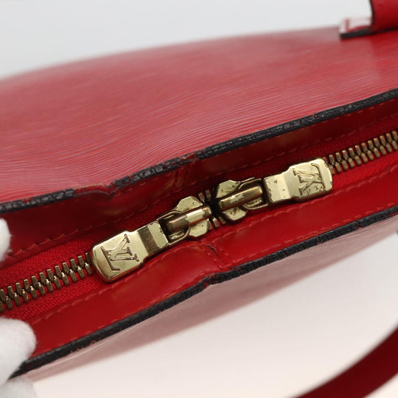 LOUIS VUITTON Epi Lussac Shoulder Bag Red M52287 LV Auth BA11811
