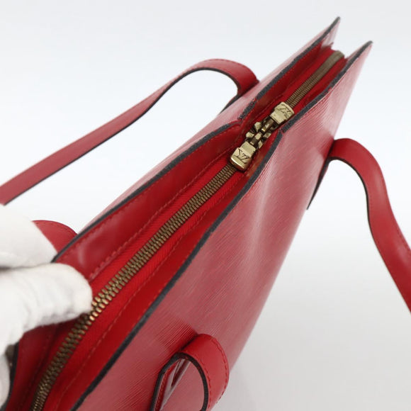 LOUIS VUITTON Epi Lussac Shoulder Bag Red M52287 LV Auth BA11811