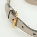 PRADA Gathered Hand Bag Nylon 2way Beige Gold Auth BA11812A-13