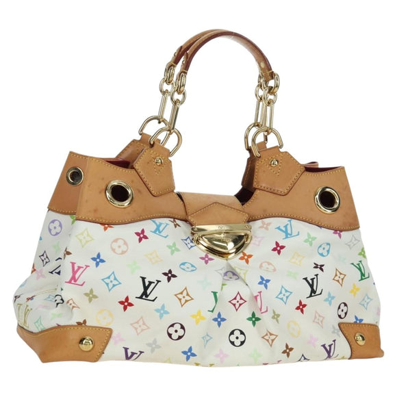 LOUIS VUITTON Monogram Multicolor Ursula Tote Bag White M40123 LV Auth BA11817A