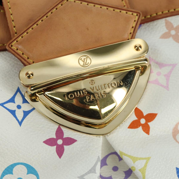 LOUIS VUITTON Monogram Multicolor Ursula Tote Bag White M40123 LV Auth BA11817A