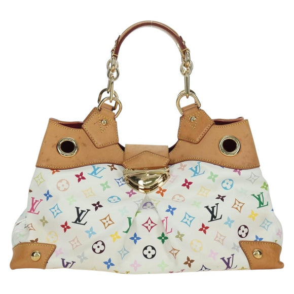 LOUIS VUITTON Monogram Multicolor Ursula Tote Bag White M40123 LV Auth BA11817A
