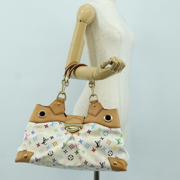 LOUIS VUITTON Monogram Multicolor Ursula Tote Bag White M40123 LV Auth BA11817A