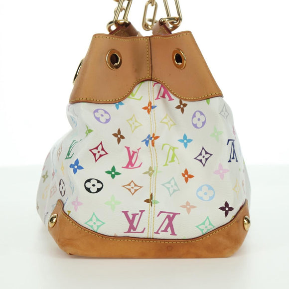 LOUIS VUITTON Monogram Multicolor Ursula Tote Bag White M40123 LV Auth BA11817A