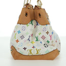 LOUIS VUITTON Monogram Multicolor Ursula Tote Bag White M40123 LV Auth BA11817A-8