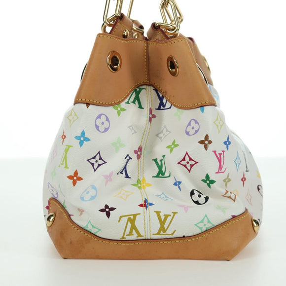 LOUIS VUITTON Monogram Multicolor Ursula Tote Bag White M40123 LV Auth BA11817A