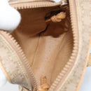 CELINE Macadam Canvas Shoulder Bag PVC Beige Gold Auth BA11820-17