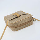 CELINE Macadam Canvas Shoulder Bag PVC Beige Gold Auth BA11820-6