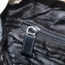 PRADA Hand Bag Tweed Beige Silver Auth BA11824A-21