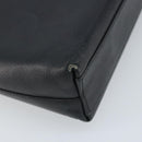 Salvatore Ferragamo Gancini Shoulder Bag Leather Black Gold Auth BA11825-16
