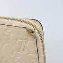LOUIS VUITTON Monogram Empreinte Zippy Long Wallet White TN0146 LV Auth BA11828-8