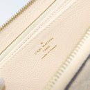 LOUIS VUITTON Monogram Empreinte Zippy Long Wallet White TN0146 LV Auth BA11828-10