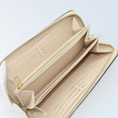 LOUIS VUITTON Monogram Empreinte Zippy Long Wallet White TN0146 LV Auth BA11828-11