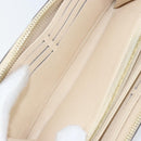 LOUIS VUITTON Monogram Empreinte Zippy Long Wallet White TN0146 LV Auth BA11828-18