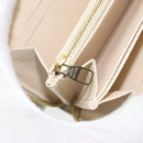 LOUIS VUITTON Monogram Empreinte Zippy Long Wallet White TN0146 LV Auth BA11828-19