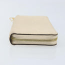 LOUIS VUITTON Monogram Empreinte Zippy Long Wallet White TN0146 LV Auth BA11828-3