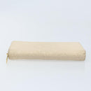 LOUIS VUITTON Monogram Empreinte Zippy Long Wallet White TN0146 LV Auth BA11828-6