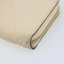 LOUIS VUITTON Monogram Empreinte Zippy Long Wallet White TN0146 LV Auth BA11828-7