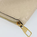 LOUIS VUITTON Monogram Empreinte Zippy Long Wallet White TN0146 LV Auth BA11828-14
