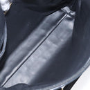 BALLY Quilted Hand Bag Leather Black Gold Auth BA1183-10