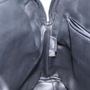 BALLY Quilted Hand Bag Leather Black Gold Auth BA1183-21