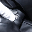 BALLY Quilted Hand Bag Leather Black Gold Auth BA1183-12