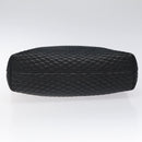 BALLY Quilted Hand Bag Leather Black Gold Auth BA1183-5