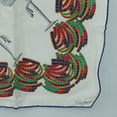CARTIER Scarf Silk White Auth BA11830A-10