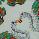 CARTIER Scarf Silk White Auth BA11830A-12