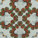 CARTIER Scarf Silk White Auth BA11830A-6