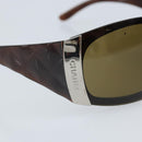 CHANEL Sunglasses plastic Brown CC Auth BA11836-8