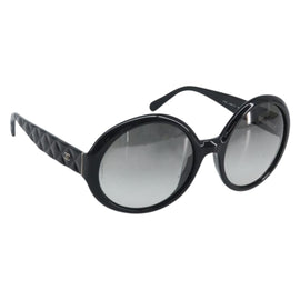 CHANEL COCO Mark Sunglasses metal Dark Brown CC Auth BA11838A