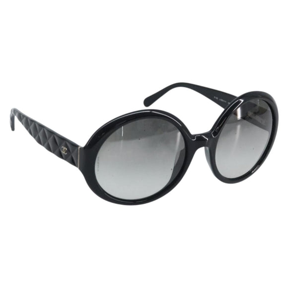 CHANEL COCO Mark Sunglasses metal Dark Brown CC Auth BA11838A