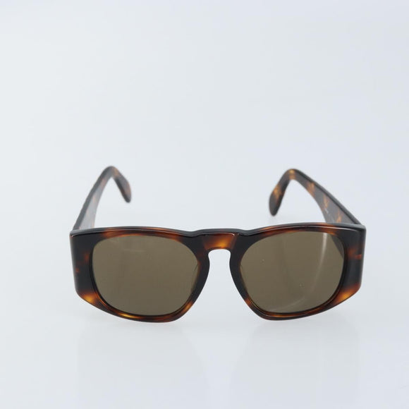 CHANEL COCO Mark Sunglasses plastic Brown 01450 91235 CC Auth BA11839