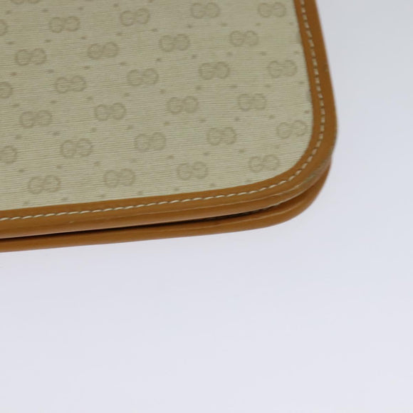 GUCCI Micro GG Supreme Shoulder Bag PVC Beige Gold 004 904 0261 Auth BA1184