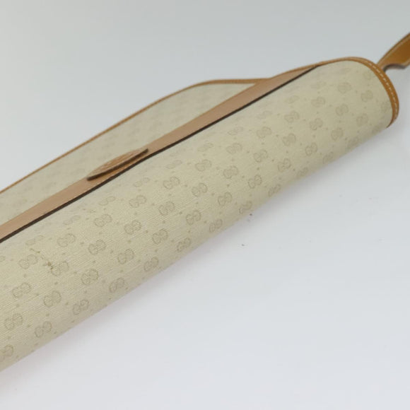 GUCCI Micro GG Supreme Shoulder Bag PVC Beige Gold 004 904 0261 Auth BA1184