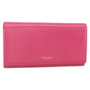 SAINT LAURENT Wallet Leather Pink Auth BA11840A-1