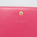SAINT LAURENT Wallet Leather Pink Auth BA11840A-8