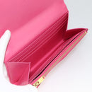 SAINT LAURENT Wallet Leather Pink Auth BA11840A-9